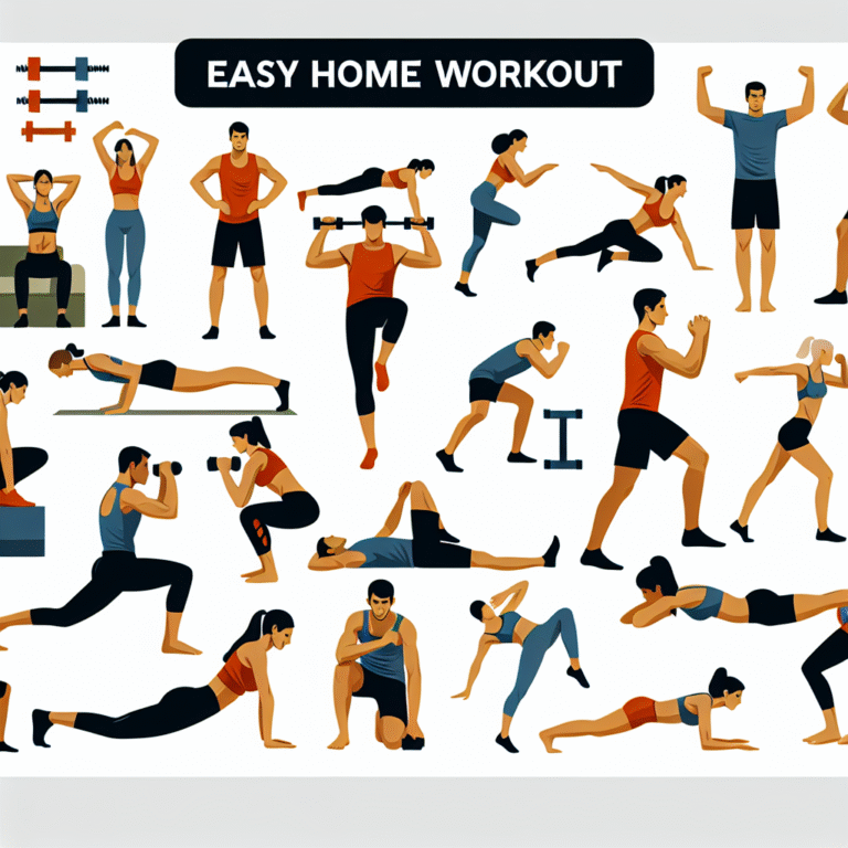 easy home workout for all major muscles