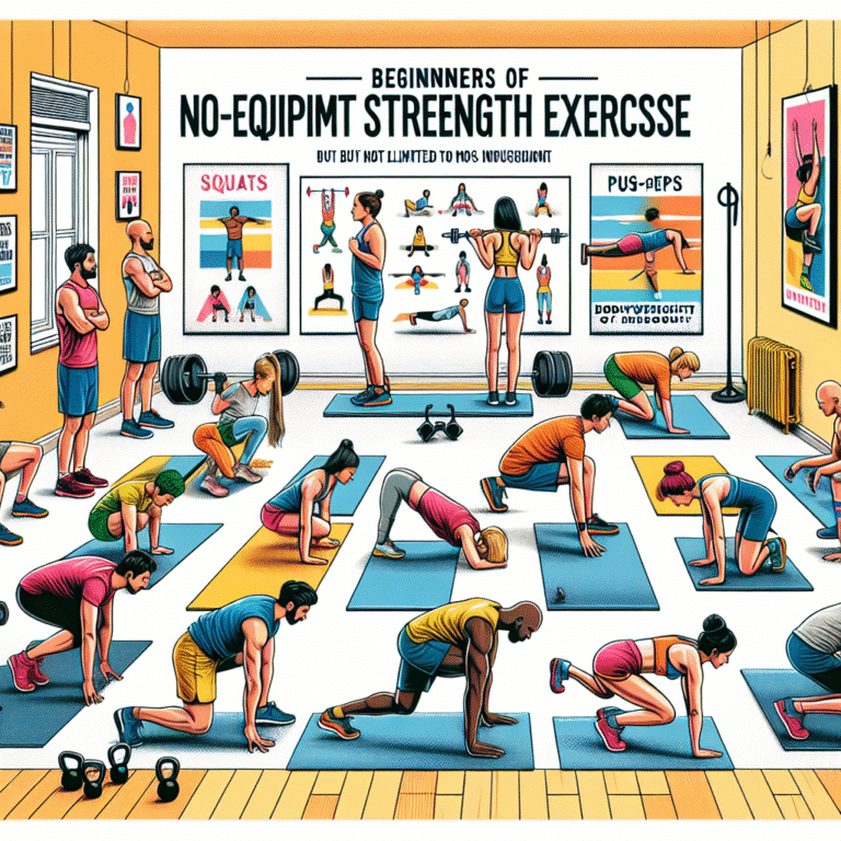 no-equipment strength exercises for beginners