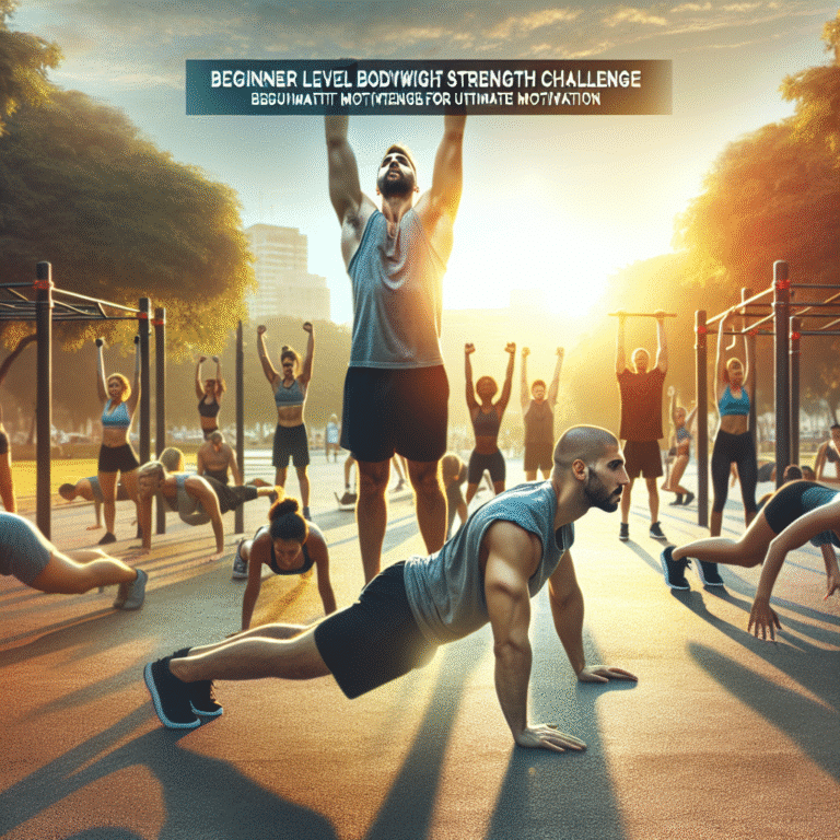 beginner bodyweight strength challenge for ultimate motivation