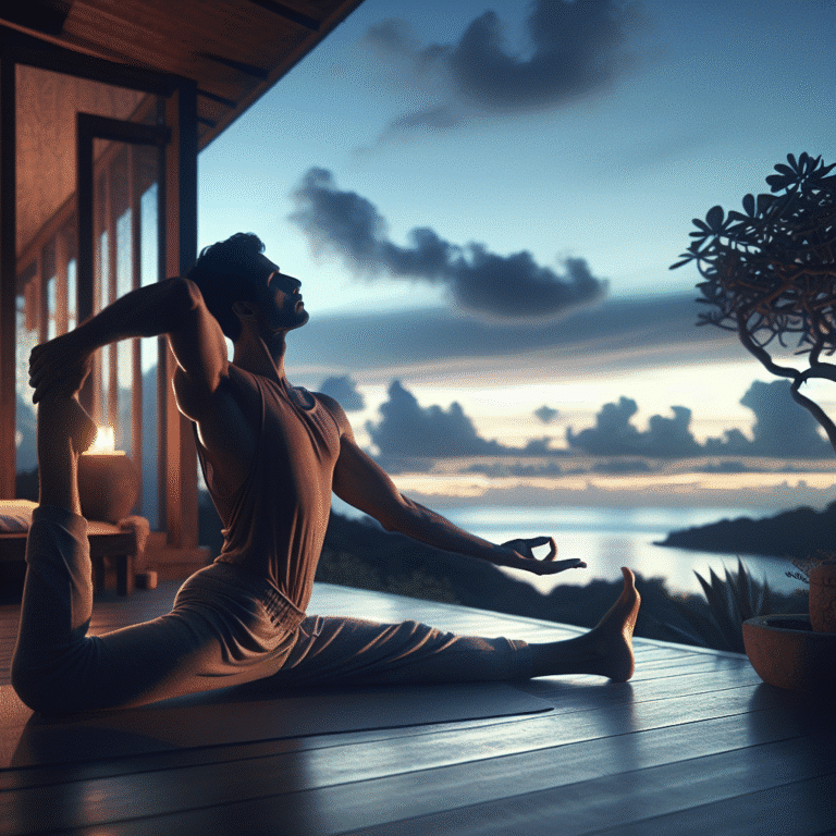 beginner stretching routine for a relaxing evening